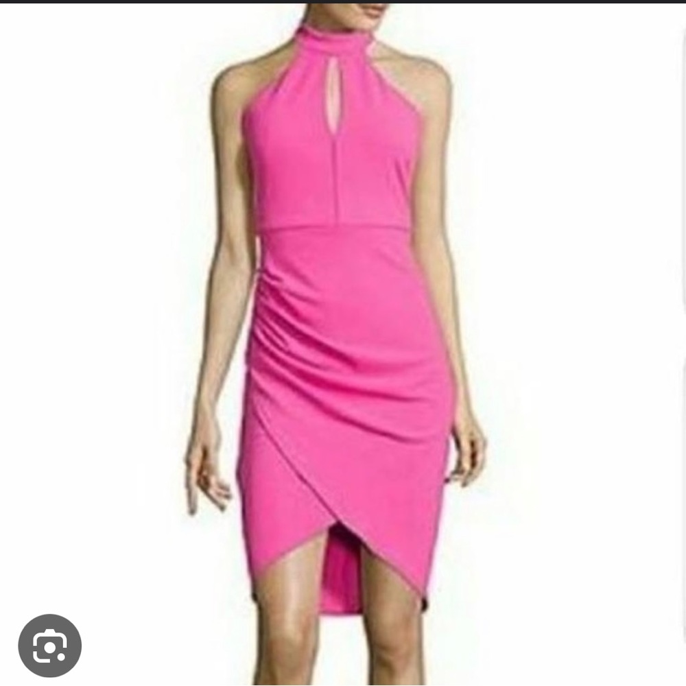 Bisou Bisou Pink Halter Dress